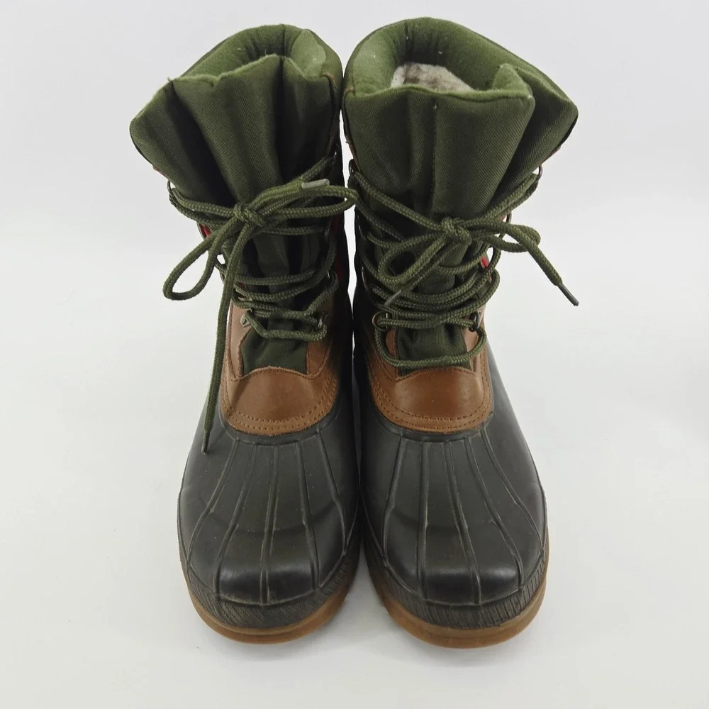 Vintage Mens‎ 9 Lands End Snow boots Water Repellent sherpa Duck Boots